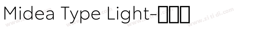 Midea Type Light字体转换